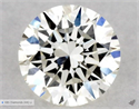 Natural Diamond 0.40 Carats, Round with Excellent Cut, K Color, VVS1 Clarity and Certified by GIA