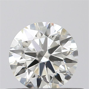 Picture of Natural Diamond 0.40 Carats, Round with Excellent Cut, K Color, VS1 Clarity and Certified by GIA