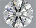 Natural Diamond 0.55 Carats, Round with Excellent Cut, H Color, VS2 Clarity and Certified by IGI