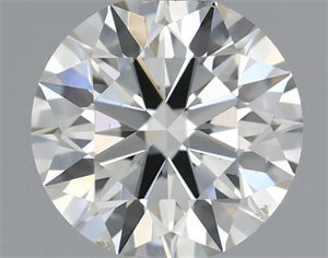 Picture of Natural Diamond 0.55 Carats, Round with Excellent Cut, H Color, VS2 Clarity and Certified by IGI