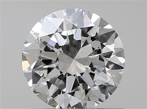 Picture of Natural Diamond 0.50 Carats, Round with Very Good Cut, I Color, VVS2 Clarity and Certified by GIA