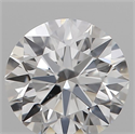 Natural Diamond 0.40 Carats, Round with Excellent Cut, E Color, VVS2 Clarity and Certified by GIA