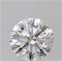 Natural Diamond 2.01 Carats, Round with Excellent Cut, J Color, SI1 Clarity and Certified by GIA