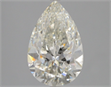 Natural Diamond 3.03 Carats, Pear with  Cut, J Color, SI1 Clarity and Certified by GIA