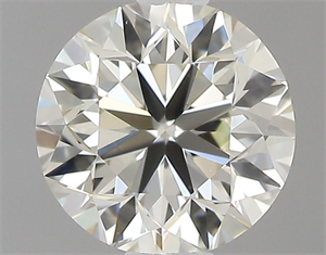 Picture of Natural Diamond 0.40 Carats, Round with Very Good Cut, J Color, VVS2 Clarity and Certified by IGI