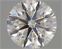 Natural Diamond 0.40 Carats, Round with Very Good Cut, J Color, VVS1 Clarity and Certified by GIA