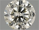 Natural Diamond 0.40 Carats, Round with Good Cut, J Color, SI2 Clarity and Certified by IGI