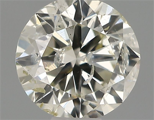 Picture of Natural Diamond 0.40 Carats, Round with Good Cut, J Color, SI2 Clarity and Certified by IGI