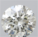 Natural Diamond 0.50 Carats, Round with Excellent Cut, K Color, VVS2 Clarity and Certified by GIA