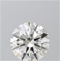 Natural Diamond 5.01 Carats, Round with Excellent Cut, I Color, VS1 Clarity and Certified by GIA