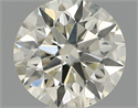 Natural Diamond 0.42 Carats, Round with Excellent Cut, I Color, VS2 Clarity and Certified by IGI