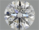 Natural Diamond 0.45 Carats, Round with Excellent Cut, F Color, SI1 Clarity and Certified by GIA