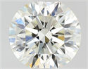 Natural Diamond 0.50 Carats, Round with Excellent Cut, J Color, VVS2 Clarity and Certified by GIA