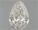 Natural Diamond 1.00 Carats, Pear with  Cut, H Color, SI1 Clarity and Certified by GIA