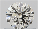 Natural Diamond 0.50 Carats, Round with Very Good Cut, J Color, VVS1 Clarity and Certified by GIA