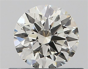 Picture of Natural Diamond 0.50 Carats, Round with Very Good Cut, J Color, VVS1 Clarity and Certified by GIA