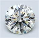 Natural Diamond 2.03 Carats, Round with Excellent Cut, J Color, SI1 Clarity and Certified by GIA