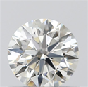 Natural Diamond 0.52 Carats, Round with Excellent Cut, J Color, VVS2 Clarity and Certified by GIA