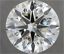 Natural Diamond 2.70 Carats, Round with Excellent Cut, J Color, SI2 Clarity and Certified by IGI