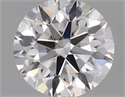 Natural Diamond 0.43 Carats, Round with Excellent Cut, H Color, VVS1 Clarity and Certified by IGI