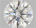 Natural Diamond 0.47 Carats, Round with Excellent Cut, H Color, SI1 Clarity and Certified by GIA