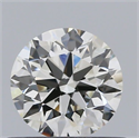 Natural Diamond 0.51 Carats, Round with Excellent Cut, J Color, VS1 Clarity and Certified by GIA