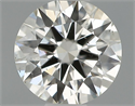 Natural Diamond 0.40 Carats, Round with Excellent Cut, H Color, VS2 Clarity and Certified by IGI