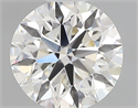 Natural Diamond 0.44 Carats, Round with Excellent Cut, H Color, VS2 Clarity and Certified by GIA