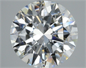 Natural Diamond 2.40 Carats, Round with Excellent Cut, E Color, VS2 Clarity and Certified by GIA