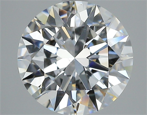 Picture of Natural Diamond 2.40 Carats, Round with Excellent Cut, E Color, VS2 Clarity and Certified by GIA