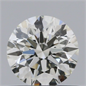 Natural Diamond 0.58 Carats, Round with Excellent Cut, H Color, VS2 Clarity and Certified by IGI