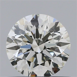 Picture of Natural Diamond 0.58 Carats, Round with Excellent Cut, H Color, VS2 Clarity and Certified by IGI