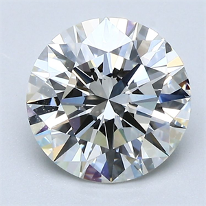 Picture of Natural Diamond 2.12 Carats, Round with Excellent Cut, I Color, VS1 Clarity and Certified by GIA