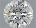 Natural Diamond 0.50 Carats, Round with Excellent Cut, J Color, VVS1 Clarity and Certified by GIA