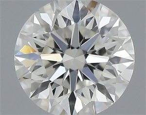 Picture of Natural Diamond 0.50 Carats, Round with Excellent Cut, J Color, VVS1 Clarity and Certified by GIA