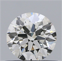 Natural Diamond 0.52 Carats, Round with Excellent Cut, J Color, SI1 Clarity and Certified by GIA