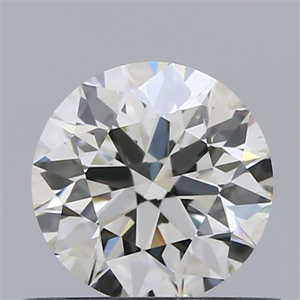 Picture of Natural Diamond 0.52 Carats, Round with Excellent Cut, J Color, SI1 Clarity and Certified by GIA