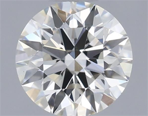 Picture of Natural Diamond 0.40 Carats, Round with Excellent Cut, J Color, VS1 Clarity and Certified by GIA