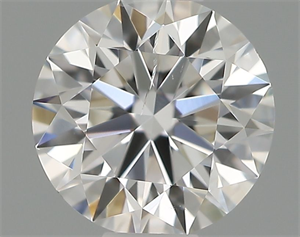 Picture of Natural Diamond 0.41 Carats, Round with Excellent Cut, F Color, I1 Clarity and Certified by GIA