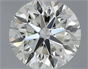 Natural Diamond 0.40 Carats, Round with Very Good Cut, J Color, VVS2 Clarity and Certified by GIA