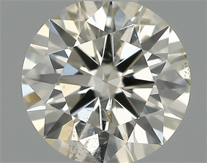 Picture of Natural Diamond 0.50 Carats, Round with Excellent Cut, J Color, SI2 Clarity and Certified by IGI