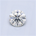 Natural Diamond 0.53 Carats, Round with Good Cut, I Color, I1 Clarity and Certified by GIA