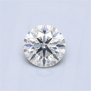 Picture of Natural Diamond 0.53 Carats, Round with Good Cut, I Color, I1 Clarity and Certified by GIA