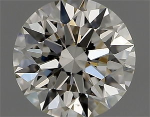 Picture of Natural Diamond 0.42 Carats, Round with Excellent Cut, J Color, VS2 Clarity and Certified by GIA