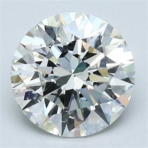 Picture of Natural Diamond 2.22 Carats, Round with Excellent Cut, J Color, SI1 Clarity and Certified by GIA