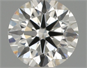 Natural Diamond 0.42 Carats, Round with Excellent Cut, G Color, VS2 Clarity and Certified by IGI