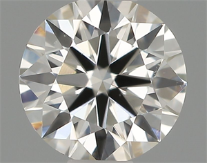 Picture of Natural Diamond 0.42 Carats, Round with Excellent Cut, G Color, VS2 Clarity and Certified by IGI