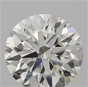 Natural Diamond 0.40 Carats, Round with Excellent Cut, J Color, SI2 Clarity and Certified by GIA