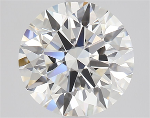 Picture of Natural Diamond 2.55 Carats, Round with Excellent Cut, I Color, VVS2 Clarity and Certified by GIA