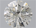 Natural Diamond 3.20 Carats, Round with Excellent Cut, I Color, SI2 Clarity and Certified by GIA